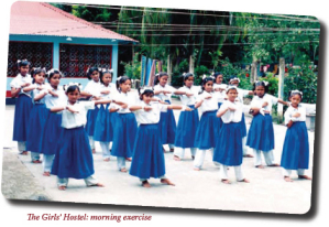 The Girl's Hostel: morning exercise