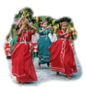 Children dancing at Jobarpar