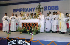 Father Alwyn Jones and participating guests at the Epiphany Festival