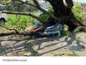 The Oxford Mission car park (Diocese of Calcutta)