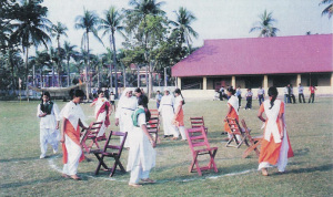 O.M. High School Sports Day - Sisters Jharna and Margaret helping